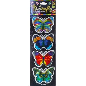 Butterfly Black 8D Glitter 4p 10 Jb Stationers Black 8d butterfly