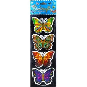 Butterfly Black 8D Glitter 4p 7 Jb Stationers Black 8d butterfly