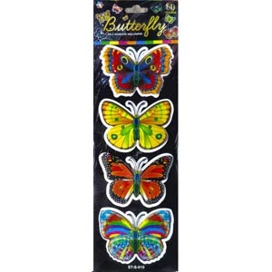 Butterfly Black 8D Glitter 4p 4 Jb Stationers Black 8d butterfly