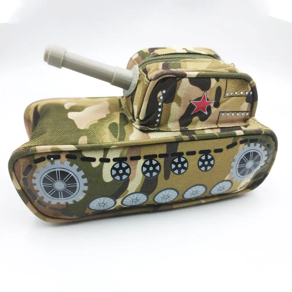 Fast Premium Double Zip Pouch Army Tank Design 4 Jb Stationers Fast Premium Double Zip Pouch Army Tank Design Image 4