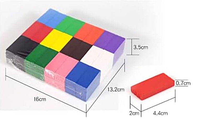 Colorful Wooden Domino Set, 120pcs Combo Pack, 12 Colors, 10pcs of Each Color 5 Jb Stationers Wooden dominoes set