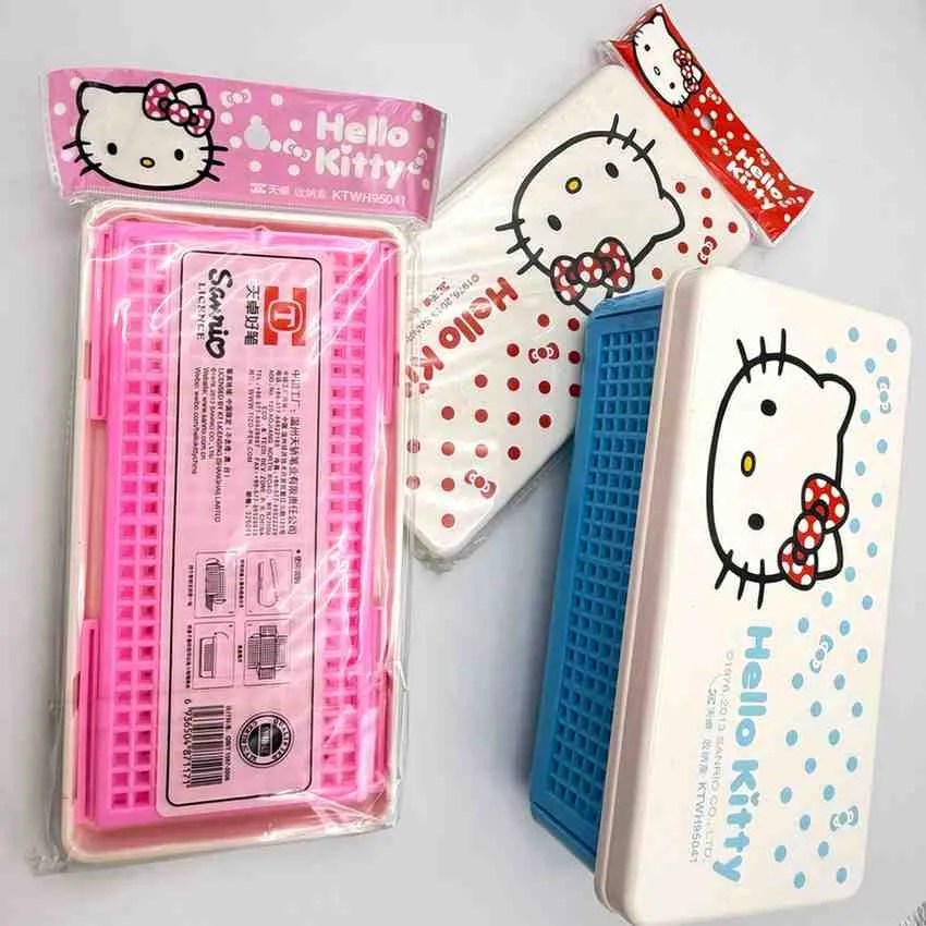 Hello Kitty Folding Storage Box / Pencil Case / Multi Purpose 2 Jb Stationers Hello Kitty Folding Storage Box / Pencil Case / Multi Purpose Image 2