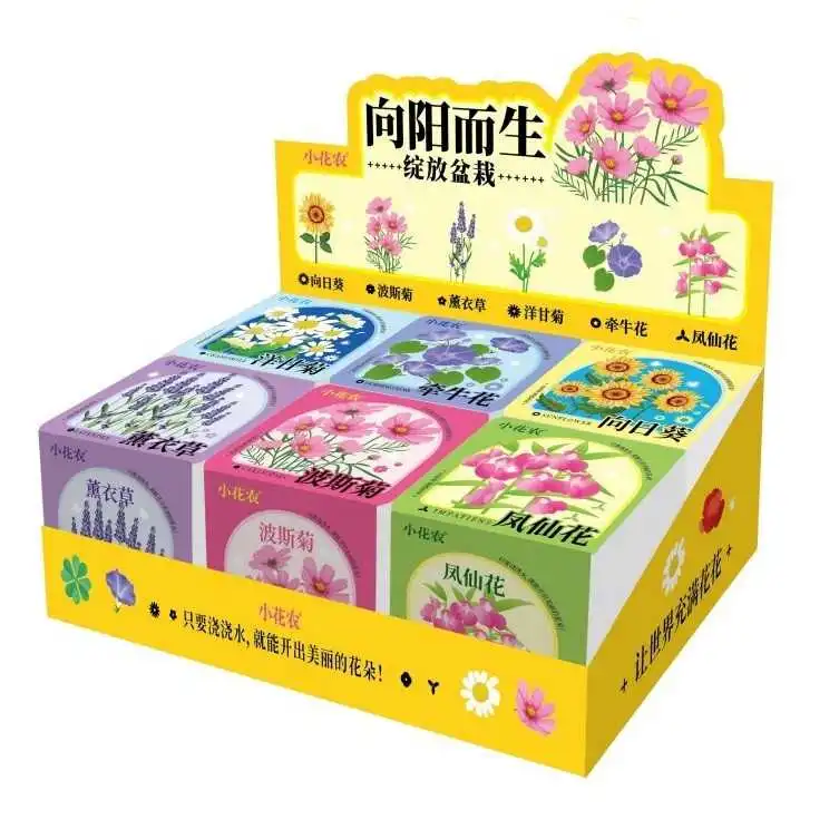 Little Flower Farmer® "Blooming Potted Plant Growing Box" – All-in-One Potted 1 Jb Stationers Blooming Potted Plant Growing Kit
