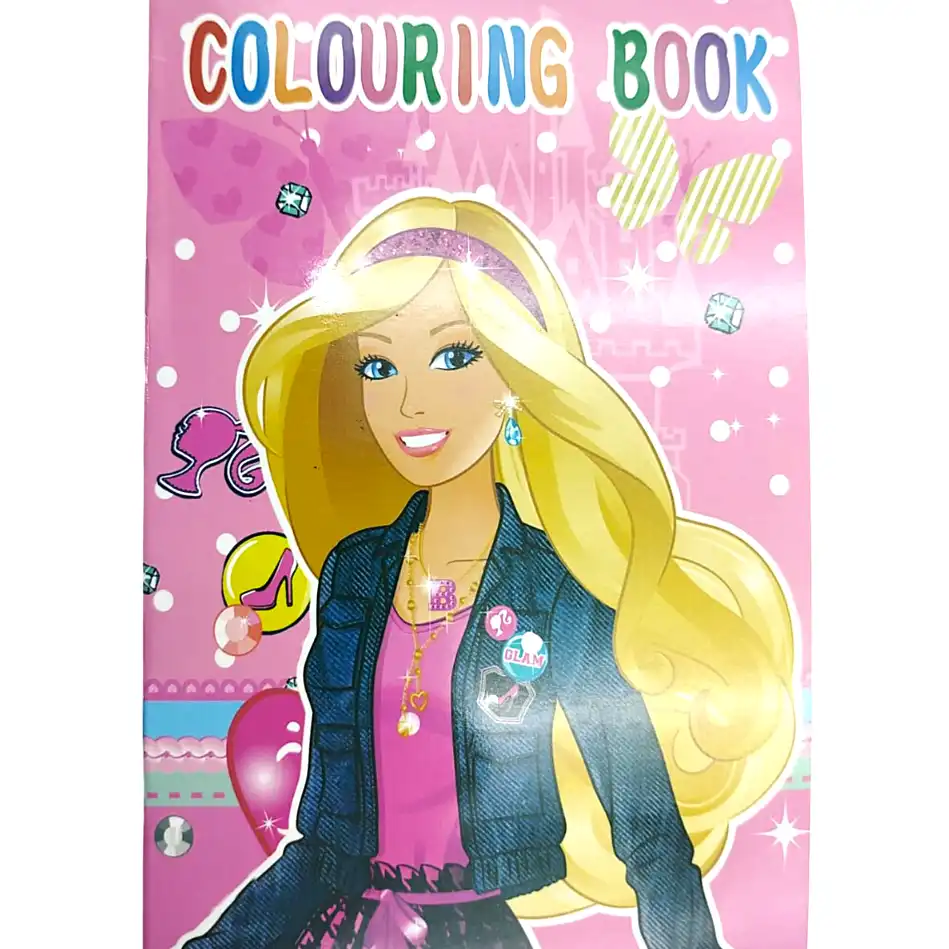 Children's Character Coloring Book with Stickers - Fun Art & Fashion Activity for Kids 2 Jb Stationers Children's Character Coloring Book with Stickers