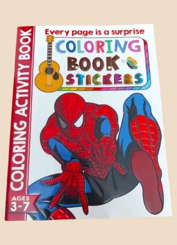 Coloring Drawing & Activity Book with Stickers (Ages 3-7) 4 Jb Stationers Coloring activity book