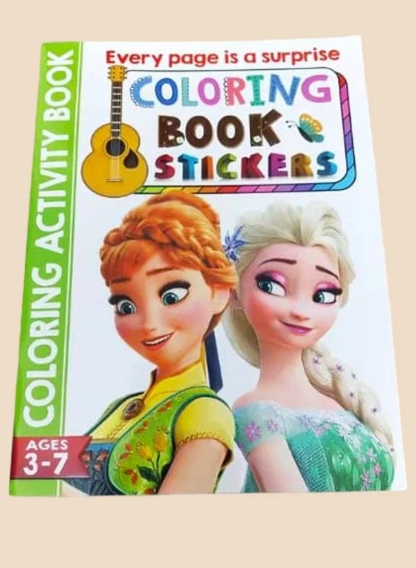 Coloring Drawing & Activity Book with Stickers (Ages 3-7) 5 Jb Stationers Coloring activity book