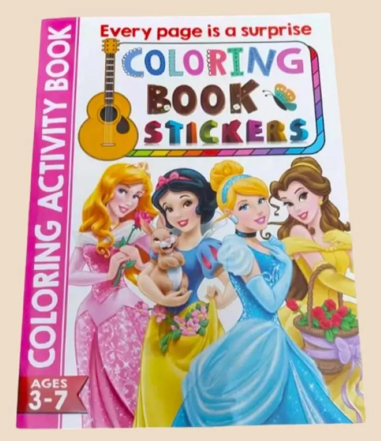 Coloring Drawing & Activity Book with Stickers (Ages 3-7) 2 Jb Stationers Coloring activity book