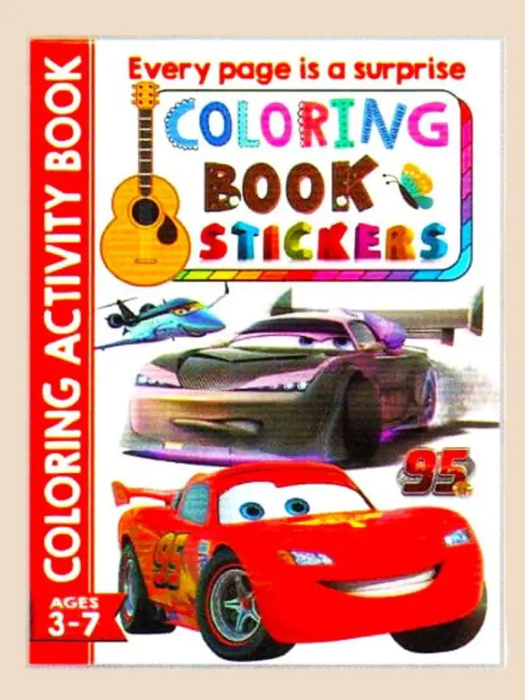 Coloring Drawing & Activity Book with Stickers (Ages 3-7) 1 Jb Stationers Coloring activity book