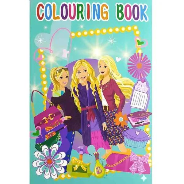 Children's Character Coloring Book with Stickers
