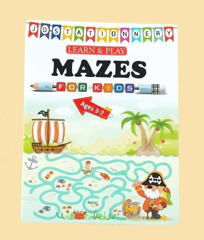 Writing and Activity Book "Learn & Play" for Kids (Ages 3-7) 4 Jb Stationers Writning & activity book for kids