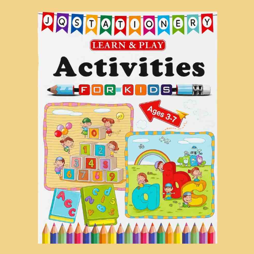 Writing and Activity Book "Learn & Play" for Kids (Ages 3-7) 2 Jb Stationers Writing & activity book for kids