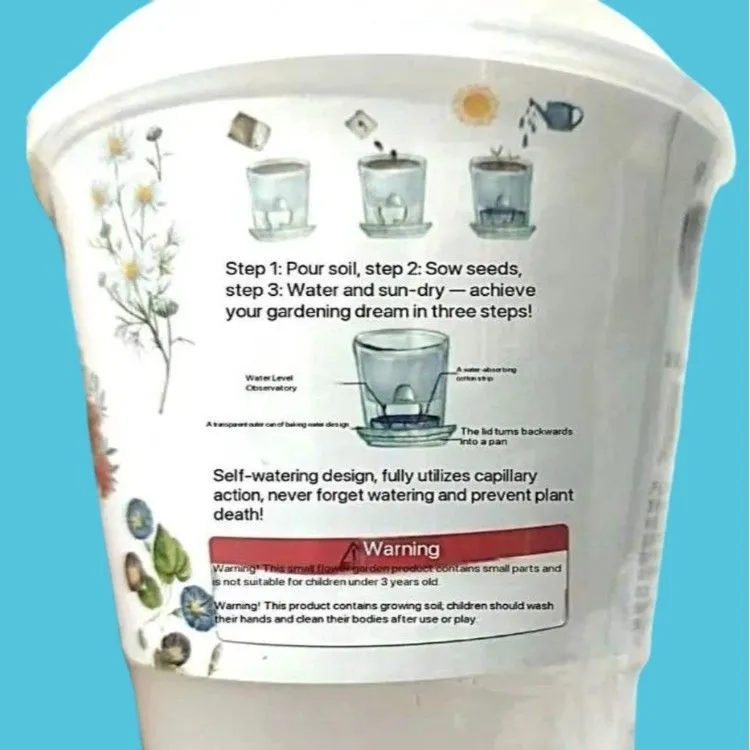 Little Flower Farmer® Self-Watering Flower Sea Planting Cup 4 Jb Stationers Flower Sea Planting Cup