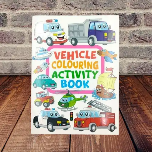 Kids' Themed Coloring Activity Book Series - Vehicle, Dinosaurs, Insect, UnderWater World 4 Jb Stationers Kids' Themed Coloring Activity Book