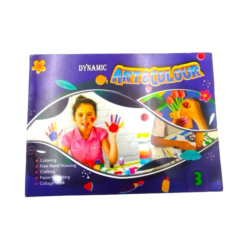 Dynamic Art & Colour Book (Levels 1–4) – 6-in-1 Creative Activity Book for Kids 3 Jb Stationers Dynamic Arts & Colour Book