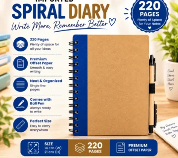 Premium Imported A5 Spiral Diary