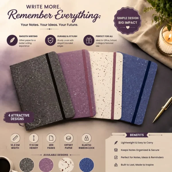 Premium A5 Speckled Artisan Diary