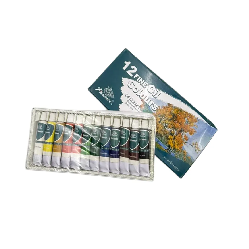 Phoenix Fine Oil Colour Set – 12 Professional 12ml Tubes for Rich Texture, Fine Art, and Traditional Painting 1 Jb Stationers Phoenix Fine Oil Colour Set
