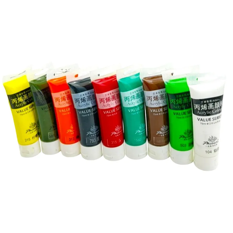 Phoenix Acrylic Colour Value Series – Professional-Grade 75ml Tubes for Artists, Students, and Leisure Arts 2 Jb Stationers Phoenix Acrylic Colour Value Series