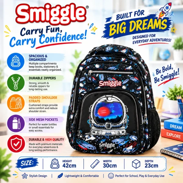 Smiggle Space Explorer School Bag