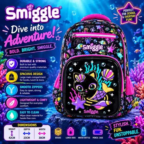Smiggle Mermaid Adventure Kids Bag