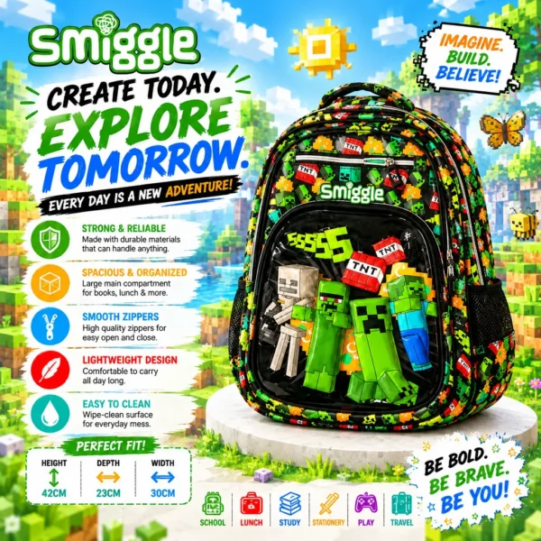 Smiggle Gaming Adventure Kids Bag