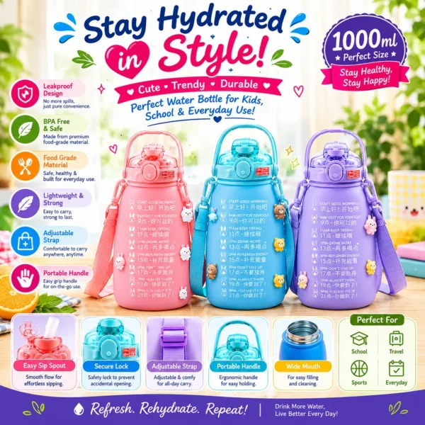 Home 39 Jb Stationers 1000ml Water Bottle