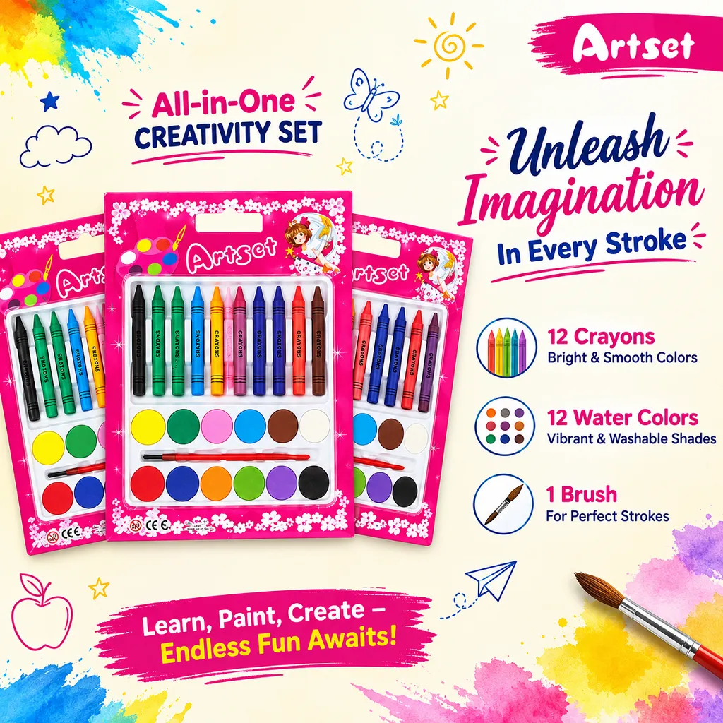 24 Piece Kids ArtSet 1 Jb Stationers 24 Piece Kids ArtSet