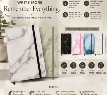 Premium Marble Design A5 Diary