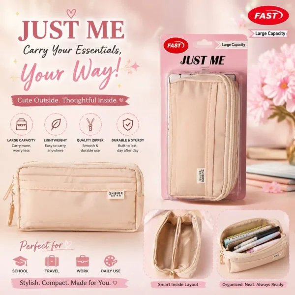 FAST Just Me Large Capacity Multi Purpose Organizer Pouch