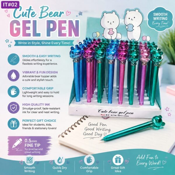 Cute Bear Gel Pen