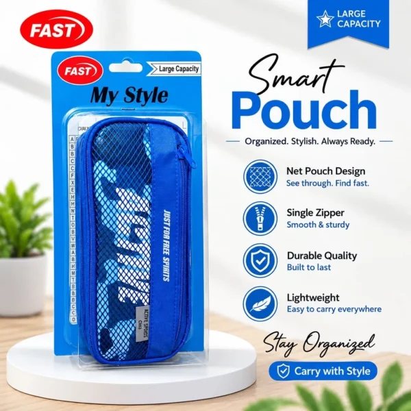 Home 25 Jb Stationers FAST My Style Sports Mesh Pencil Pouch