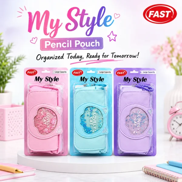 Home 19 Jb Stationers FAST My Style Lovely Cat Pencil Pouch