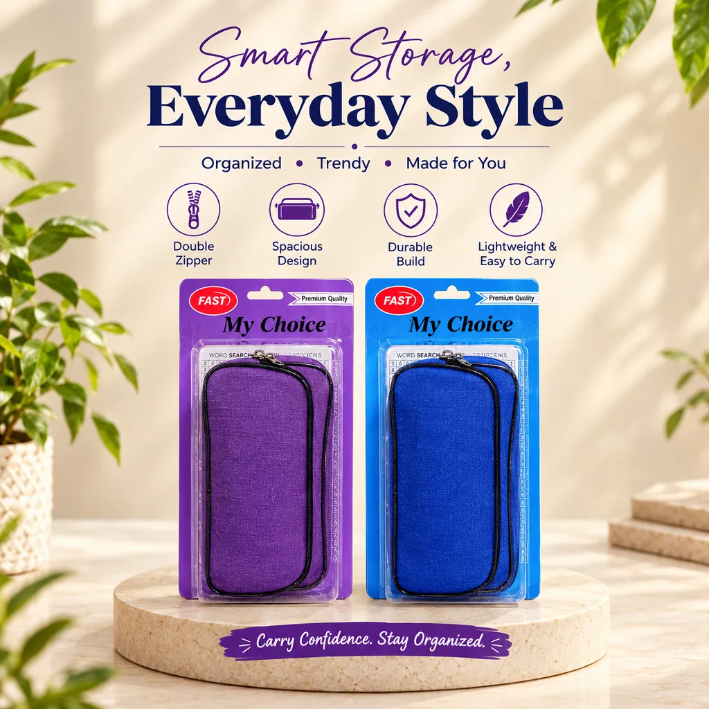 FAST Double Zipper Pencil Pouch 1 Jb Stationers FAST Double Zipper Pencil Pouch